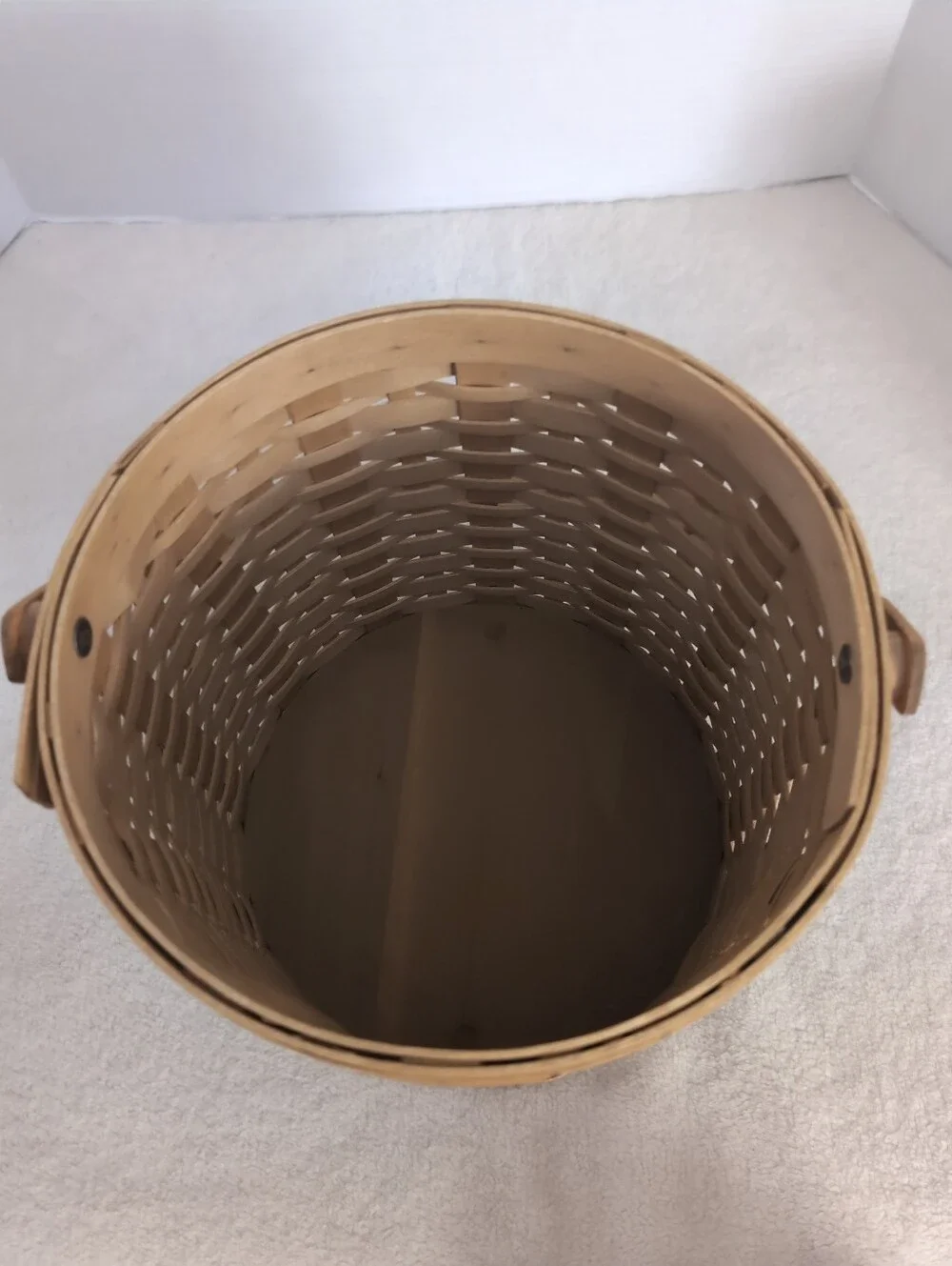 Vintage 2003 Longaberger Ice Bucket Basket With Lid, Liner & Insulated Protector